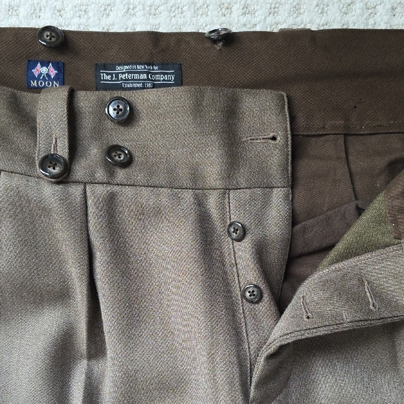 J. Peterman Men's Brown Dress Pants - Picture 3 of 5
